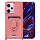 Microsonic Xiaomi Poco X5 5G Kılıf Multifunction Silicone Pembe