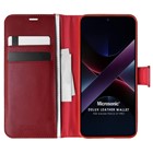 Microsonic Xiaomi Poco X7 Pro Kılıf Delux Leather Wallet Kırmızı