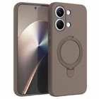Microsonic Xiaomi Poco X8 Pro Max Kılıf Aura Stant MagSafe Kahverengi