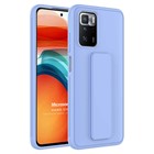 Microsonic Xiaomi Redmi Note 11 4G Kılıf Hand Strap Mavi