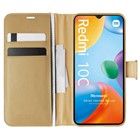 Microsonic Xiaomi Redmi 10C Kılıf Delux Leather Wallet Gold