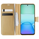 Microsonic Xiaomi Redmi 13 4G Kılıf Delux Leather Wallet Gold