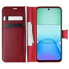 Microsonic Xiaomi Redmi 13 4G Kılıf Delux Leather Wallet Kırmızı