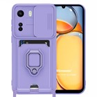 Microsonic Xiaomi Poco C65 Kılıf Multifunction Silicone Lila