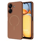 Microsonic Xiaomi Redmi 13C Kılıf Zeno MagSafe Kahverengi