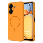Microsonic Xiaomi Redmi 13C Kılıf Zeno MagSafe Turuncu