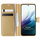 Microsonic Xiaomi Redmi 15 Kılıf Delux Leather Wallet Gold