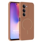 Microsonic Xiaomi Redmi 15 Kılıf Zeno MagSafe Kahverengi