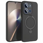 Microsonic Xiaomi Redmi 15C Kılıf Aura Stant MagSafe Siyah
