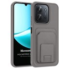 Microsonic Xiaomi Redmi 15C Kılıf PocketPro Litchi Gri