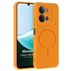 Microsonic Xiaomi Redmi 15C Kılıf Zeno MagSafe Turuncu