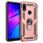 Microsonic Xiaomi Redmi 7 Kılıf Military Ring Holder Rose Gold