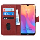 Microsonic Xiaomi Redmi 8A Kılıf Fabric Book Wallet Kırmızı