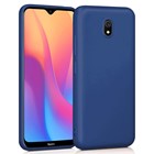 Microsonic Matte Silicone Xiaomi Redmi 8A Kılıf Lacivert