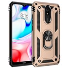 Microsonic Xiaomi Redmi 8A Kılıf Military Ring Holder Gold