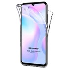 Microsonic Xiaomi Redmi 9A Kılıf 6 Tarafı Tam Full Koruma 360 Clear Soft Şeffaf