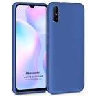 Microsonic Matte Silicone Xiaomi Redmi 9A Kılıf Lacivert