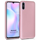 Microsonic Matte Silicone Xiaomi Redmi 9A Kılıf Rose Gold