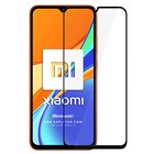 Microsonic Xiaomi Redmi 9C Tam Kaplayan Temperli Cam Ekran Koruyucu Siyah