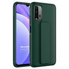 Microsonic Xiaomi Redmi 9T Kılıf Hand Strap Koyu Yeşil