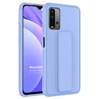 Microsonic Xiaomi Redmi 9T Kılıf Hand Strap Mavi