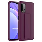 Microsonic Xiaomi Redmi Note 9 4G Kılıf Hand Strap Mor