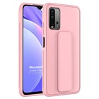 Microsonic Xiaomi Redmi Note 9 4G Kılıf Hand Strap Pembe