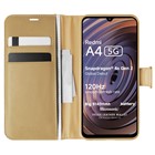 Microsonic Xiaomi Redmi A4 Kılıf Delux Leather Wallet Gold