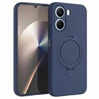 Microsonic Xiaomi Redmi A7 Pro Kılıf Aura Stant MagSafe Lacivert
