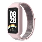 Microsonic Xiaomi Smart Band 9 Active Hasırlı Kordon Woven Sport Loop Pudra