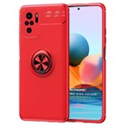 Microsonic Xiaomi Redmi Note 10S Kılıf Kickstand Ring Holder Kırmızı