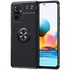 Microsonic Xiaomi Redmi Note 10 Pro Max Kılıf Kickstand Ring Holder Siyah