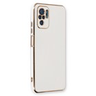 Microsonic Xiaomi Poco M5s Kılıf Olive Plated Beyaz