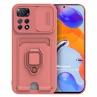 Microsonic Xiaomi Redmi Note 11 Pro 5G Kılıf Multifunction Silicone Pembe