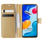 Microsonic Xiaomi Redmi Note 11 Kılıf Delux Leather Wallet Gold