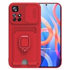 Microsonic Xiaomi Redmi Note 11T Kılıf Multifunction Silicone Kırmızı