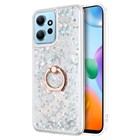 Microsonic Xiaomi Redmi Note 12 4G Kılıf Glitter Liquid Holder Gümüş