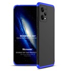 Microsonic Xiaomi Redmi Note 12 Kılıf Double Dip 360 Protective Siyah Mavi