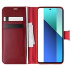 Microsonic Xiaomi Redmi Note 13 4G Kılıf Delux Leather Wallet Kırmızı