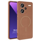 Microsonic Xiaomi Redmi Note 13 Pro Plus 5G Kılıf Zeno MagSafe Kahverengi