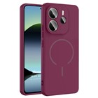 Microsonic Xiaomi Redmi Note 14 4G Kılıf Zeno MagSafe Mürdüm