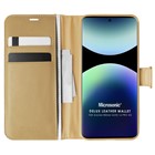 Microsonic Xiaomi Redmi Note 14 Pro 4G Kılıf Delux Leather Wallet Gold