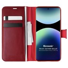 Microsonic Xiaomi Redmi Note 14 Pro 4G Kılıf Delux Leather Wallet Kırmızı
