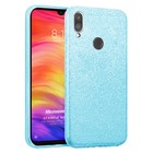 Microsonic Xiaomi Redmi Note 7 Kılıf Sparkle Shiny Mavi