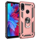 Microsonic Xiaomi Redmi Note 7 Pro Kılıf Military Ring Holder Rose Gold