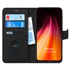 Microsonic Xiaomi Redmi Note 8 Kılıf Fabric Book Wallet Siyah