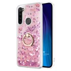 Microsonic Xiaomi Redmi Note 8 Kılıf Glitter Liquid Holder Pembe