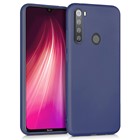 Microsonic Matte Silicone Xiaomi Redmi Note 8 Kılıf Lacivert