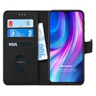 Microsonic Xiaomi Redmi Note 8 Pro Kılıf Fabric Book Wallet Siyah