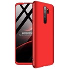 Microsonic Xiaomi Redmi Note 8 Pro Kılıf Double Dip 360 Protective Kırmızı